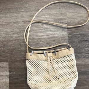 Rag & Bone Cream and Tan Crossbody Bag